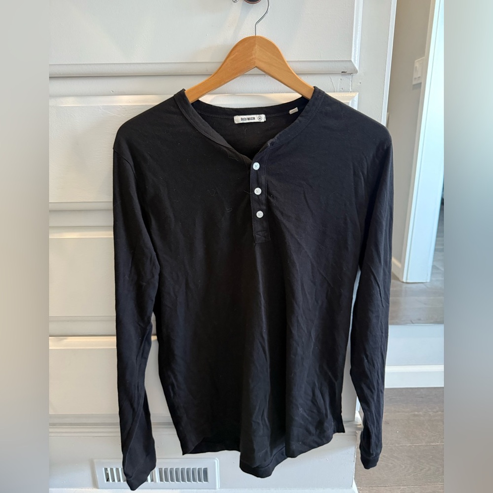Buck Mason Pima Henley shirt